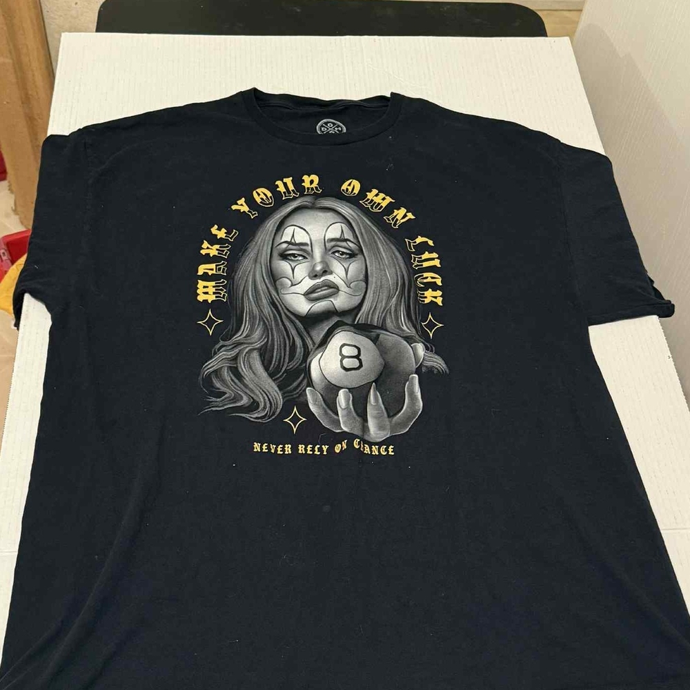 Black Graphic Tee - Make Your Own Luck